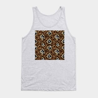 Snakeskin Pattern (Brown) Tank Top